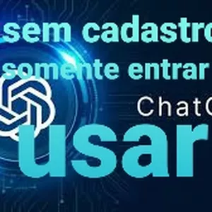 Imagem de capa para o Ebook chat gpt (inteligencia artificial) sem cadastro somente entrar e usar  