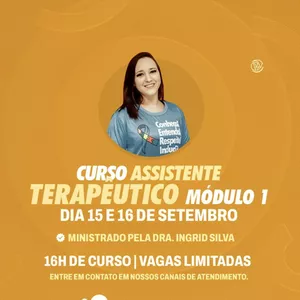 Imagem de capa para o Evento presencial Curso Assistente Terapêutica Módulo I