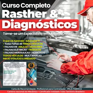 Curso Curso Completo de RASTHER & DIAGNOSTICO | Vídeo Aula + Apostilas
