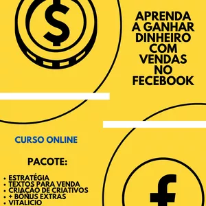 Imagem do curso Aprenda a ganhar dinheiro com vendas no Fecebook