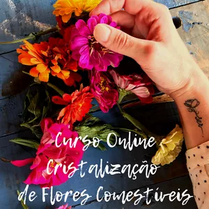 Imagem de capa para o Curso online Curso de Cristalização de Flores Comestíveis