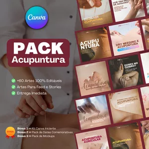 Imagem do curso Pack Canva Para Acupuntura