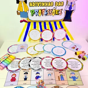 Imagem de capa para o Curso online Adivinhas das Profissões 👩‍🔬👨‍🏫👩‍🔧👮‍♀️👩‍⚕️👩‍🍳👩‍💻👩‍🚒👩‍🚀👷‍♀️