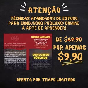 Imagem de capa para o Ebook Domine a Arte de Aprender! Técnicas Avançadas de Estudo para concursos públicos.