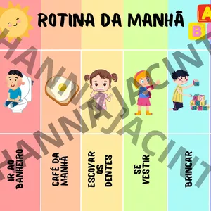 Imagem de capa para o Curso online Quadros de rotinas da criança MANHÃ TARDE NOITE.  Editável 