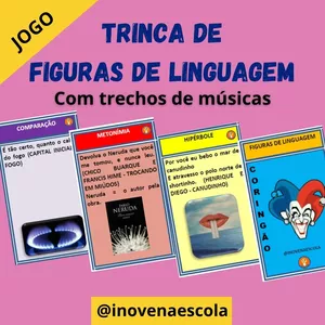Imagem de capa para o Ebook JOGO TRINCA DE FIGURAS DE LINGUAGEM