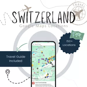 Cover image for Ebook Switzerland Travel Guide + Interactive Map in Google Maps