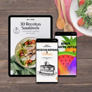 Imagem de capa para o Ebook Receitas Saudáveis