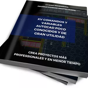 Imagem principal do produto EBOOK DIGITAL "XV COMANDOS Y VARIABLES AUTOCAD POCO CONOCIDOS Y DE GRAN UTILIDAD" 