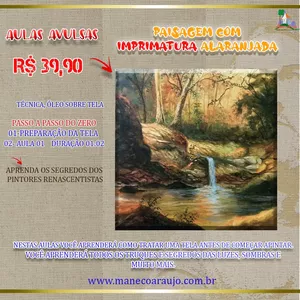 Paisagem com Imprimatura Alaranjada por Maneco Araújo