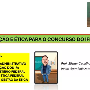 Imagem de capa para o Ebook LEGISLAÇÃO E ÉTICA PARA O CONCURSO DO IFPA 2025