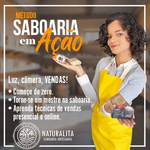 Imagem do curso Método Saboaria em Ação - Cruso de Saboaria Artesanal "Melt & pour"