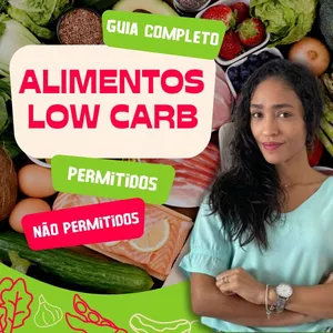 Imagem de capa para o Ebook GUIA COMPLETO DE ALIMENTOS LOW CARB