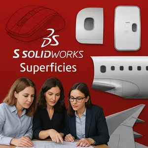 Imagem de capa para o Curso online Curso Solidworks Superfícies