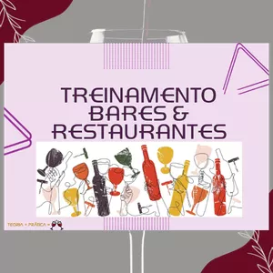 Imagem de capa para o Ebook Treinamento Bares e Restaurantes 🍷✨