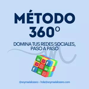Imagen de portada para Curso online Método 360º Domina tus Redes Sociales, Paso a Paso