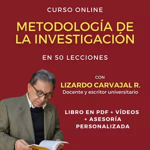 Imagen de portada para Curso online Metodología de la investigación: Curso general y aplicado en 50 lecciones (Curso online)
