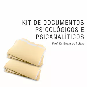 Imagem de capa para o Curso online KIT DE DOCUMENTOS PSICOLÓGICOS E PSICANALÍTICOS