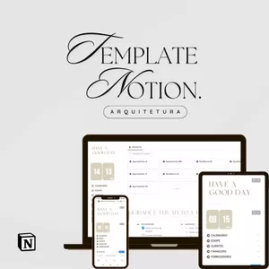 Imagem de capa para o Curso online TEMPLATE NOTION ARQUITETURA
