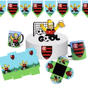 Imagem de capa para o Ebook KIT FESTA FLAMENGO HOMER SIMPSON