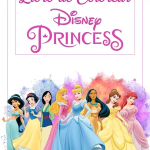 Imagen de portada para Ebook Libro de colorear princesas Disney 