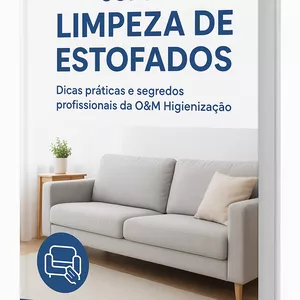 Imagem de capa para o Ebook 📘 Curso de Limpeza e higienização de Estofados
