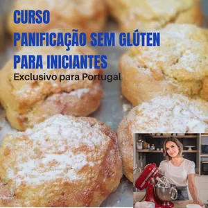 Imagem de capa para o Curso online Panificação Sem Glúten e Sem Segredos para Iniciantes - Turma Portugal