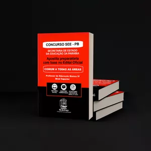 Imagem de capa para o Ebook 🎓  APOSTILA PREPARATÓRIA PARA O CONCURSO SEAD/SEE-PB 2025 - Professor de educação básica IV – Nível Superior – Comum a todas as áreas