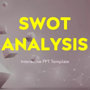 Cover image for Online course Interactive SWOT Analysis PowerPoint Template