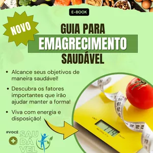 Imagem de capa para o Ebook Guia Emagrecimento Saudável