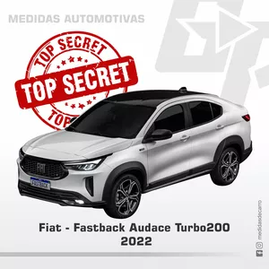 Imagem de capa para o Ebook Top Secret - Medidas de Carro - Fiat Fastback Audace Turbo200 2022