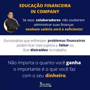 Imagem de capa para o Evento presencial Educação Financeira In Company para até 40 pessoas