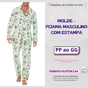Imagem de capa para o Curso online Molde Pijama Masculino Com Estampa