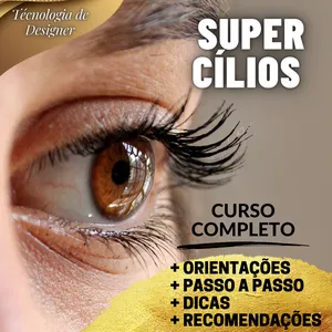 Imagem de capa para o Ebook SUPER CÍLIOS - TUDO OQUE VOCÊ PRECISA APRENDER 