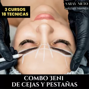 Imagen de portada para Curso online ☑️COMBO 3en1: CEJAS Y PESTAÑAS SARAY NIETO