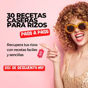 Imagen de portada para Ebook 30 Recetas Caseras Para Rizos