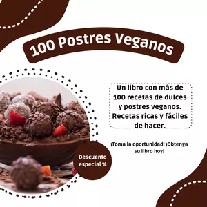 Imagen de portada para Ebook 100 Dulces y Postres VEGANOS