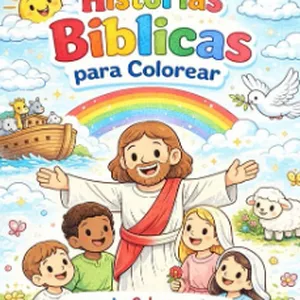 Imagen de portada para Ebook Historias bíblicas para colorear