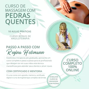Imagem de capa para o Curso online Massagem Holística com pedras - Massagem com pedras quentes