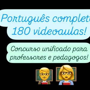 Imagem de capa para o Curso online 4 cursos de português em um só projeto 