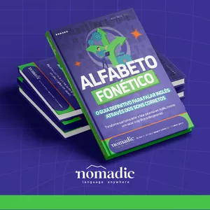 Imagem de capa para o Ebook ALFABETO FONÉTICO: O guia definitivo para falar inglês através dos sons corretos.