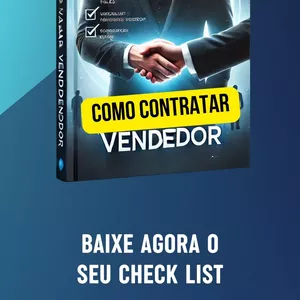 Imagem de capa para o Ebook Check list para Contratar Vendedor(Entrevista Assertiva)  