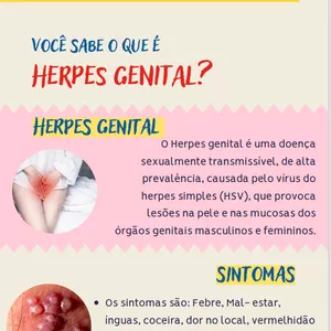 Imagem de capa para o Ebook INFORMATIVO HERPES GENITAL