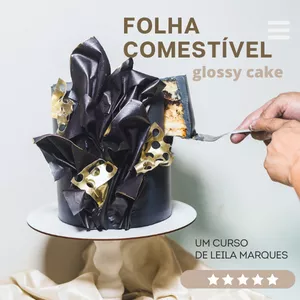 Imagem do curso Folha Comestível Glossy Cake : Receita autoral e exclusiva!
