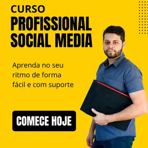 Profissional de Social Media + Curso Web Designer + Bônus Anúncios + Bônus Pack Templates 