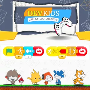 Imagem de capa para o Curso online Desenvolvimento de jogos e animações para criaças