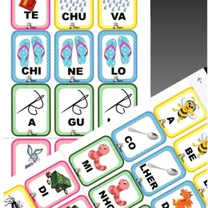 Imagem de capa para o Ebook Baralho Silábico - trissílabas