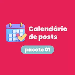 Imagem de capa para o Ebook Calendário de Posts para Redes Sociais