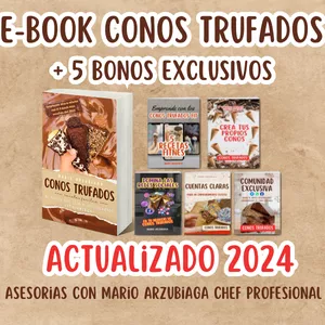 Imagen de portada para Ebook Conos Trufados 2024 - Asesorias con el Propio Chef y Creador del E-book