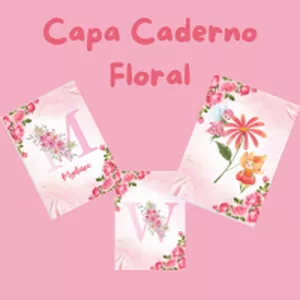 Imagem de capa para o Ebook Capa Caderno Floral Alfabeto 